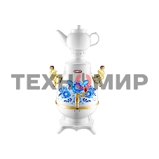 Самовар Centek CT-0092 A (белый+рисунок+золото), 4.0л, 2300 Вт, поддерж.t + LED индикатор