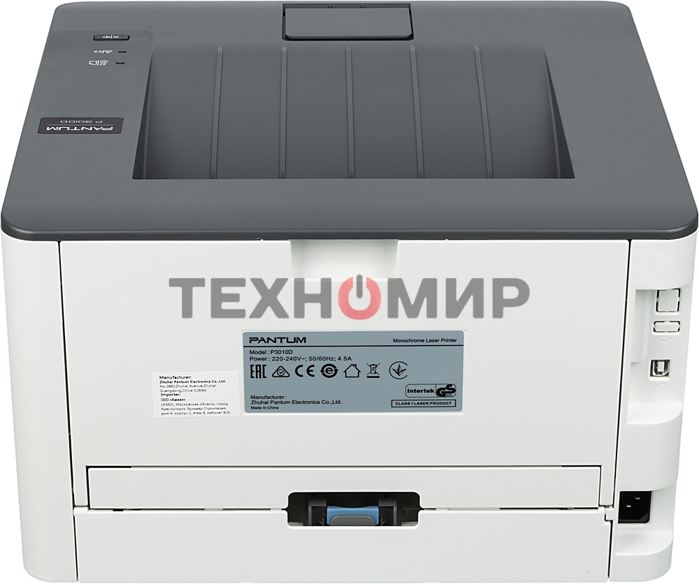 Принтер лазерный Pantum P3010D, A4, ч/б, печ. до 30 стр/мин, 1200 х 1200dpi, USB, {проектная модель}