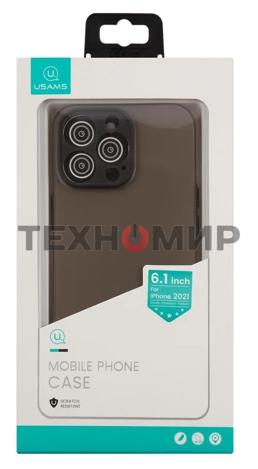 Чехол для Apple iPhone 13 Pro Usams US-BH778 черный (матовый) (УТ000028076)