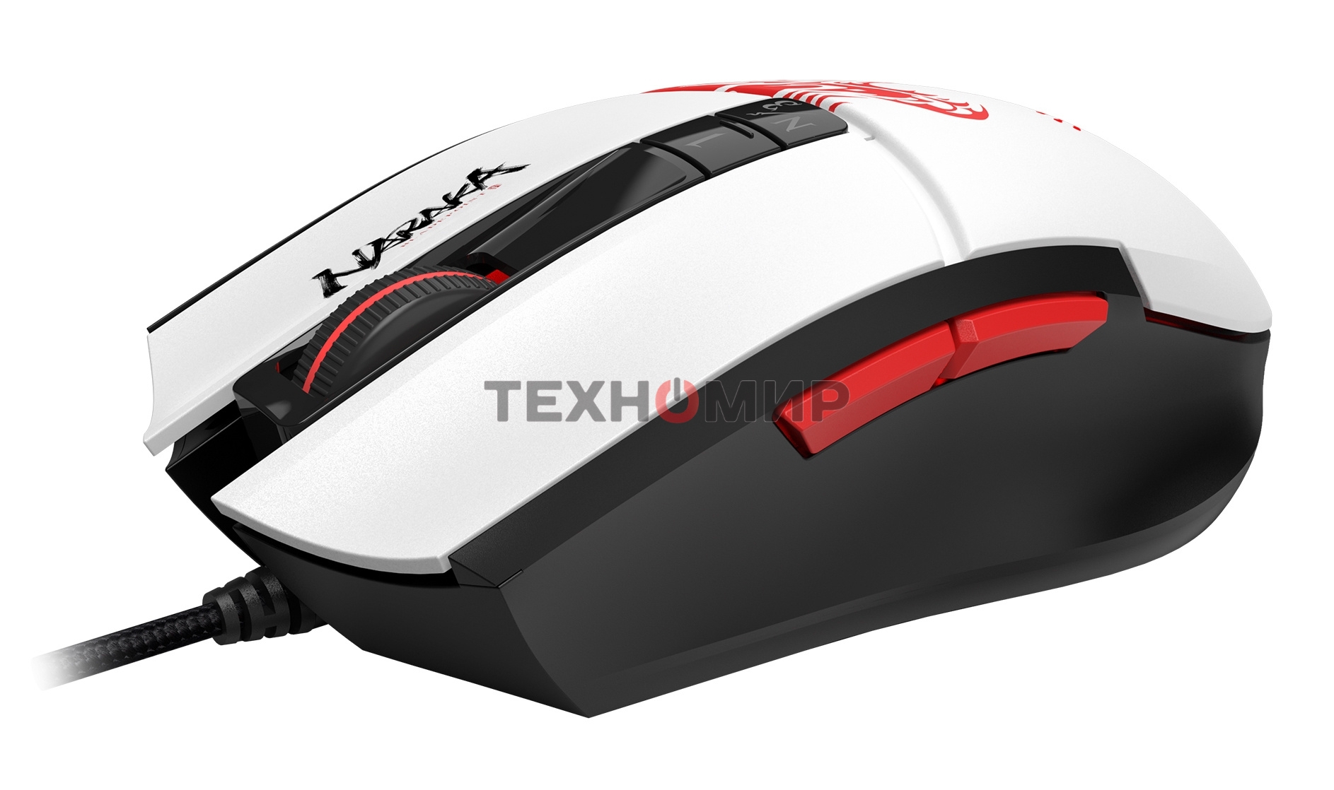 Мышь проводная A4Tech Bloody L65 Max белый, 12000 dpi, USB, кнопки - 7