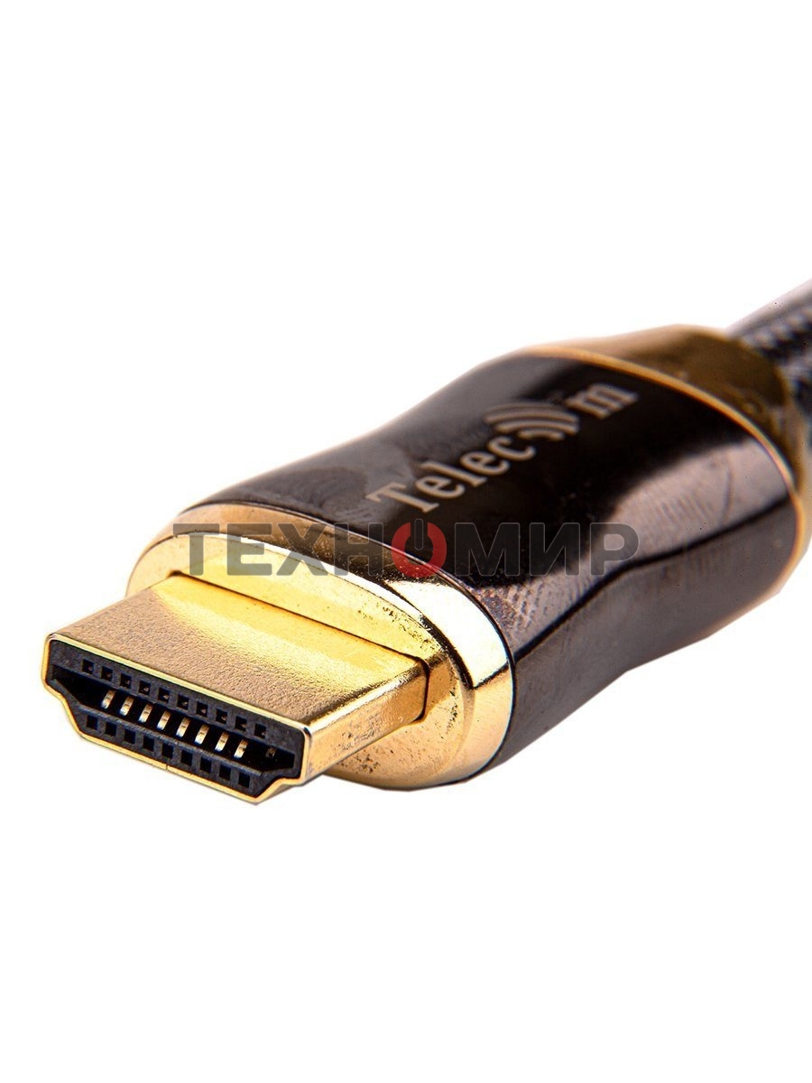 Кабель HDMI 19M/M,ver. 2.1, 8K@60 Hz 0.5m метал разъемы, нейлоновая оплетка Telecom TCG300-0.5M Кабель HDMI 19M/M,ver. 2.1, 8K@60 Hz 0.5m метал разъемы, нейлоновая оплетка Telecom