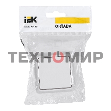 Выключатель IEK EVO10-K01-10-DC ВС20-1-0-ОБ 1кл 10А откр.уст. ОКТАВА (белый)