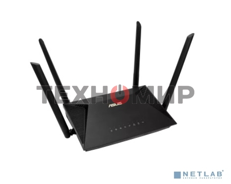 Роутер ASUS RT-AX53U 802.11b/g/n/ac/ax, до 574 + 1201 Mbps, 2,4 + 5 гГц, 4 антенны, USB