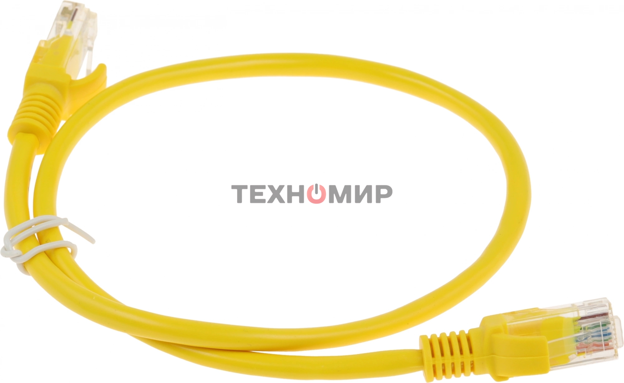 Патч-корд UTP Cablexpert cat.5e, 0.5м, литой, многожильный, желтый