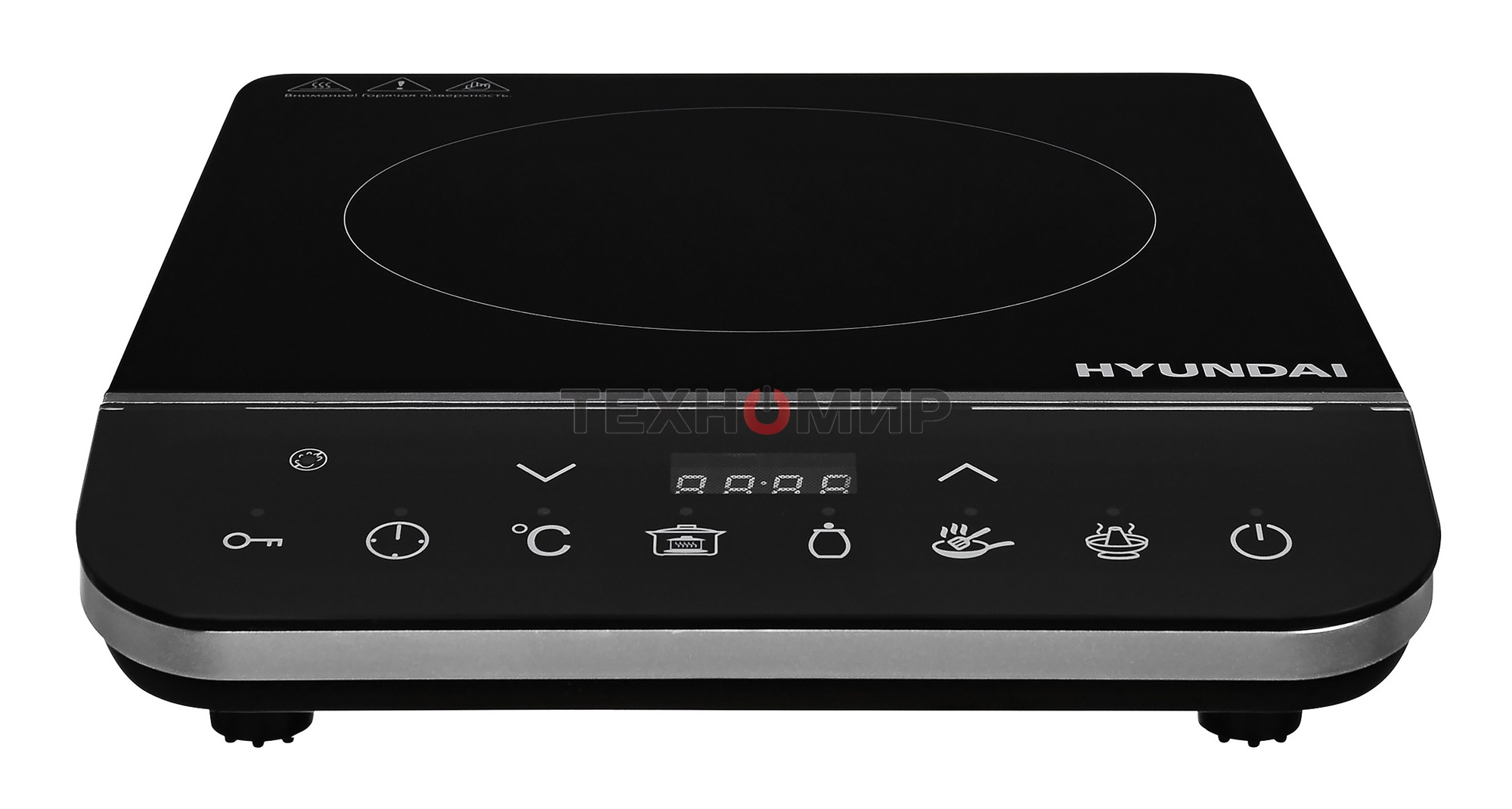 Плита настольная электрическая Hyundai HYC-0104 черный стеклокерамика (настольная)