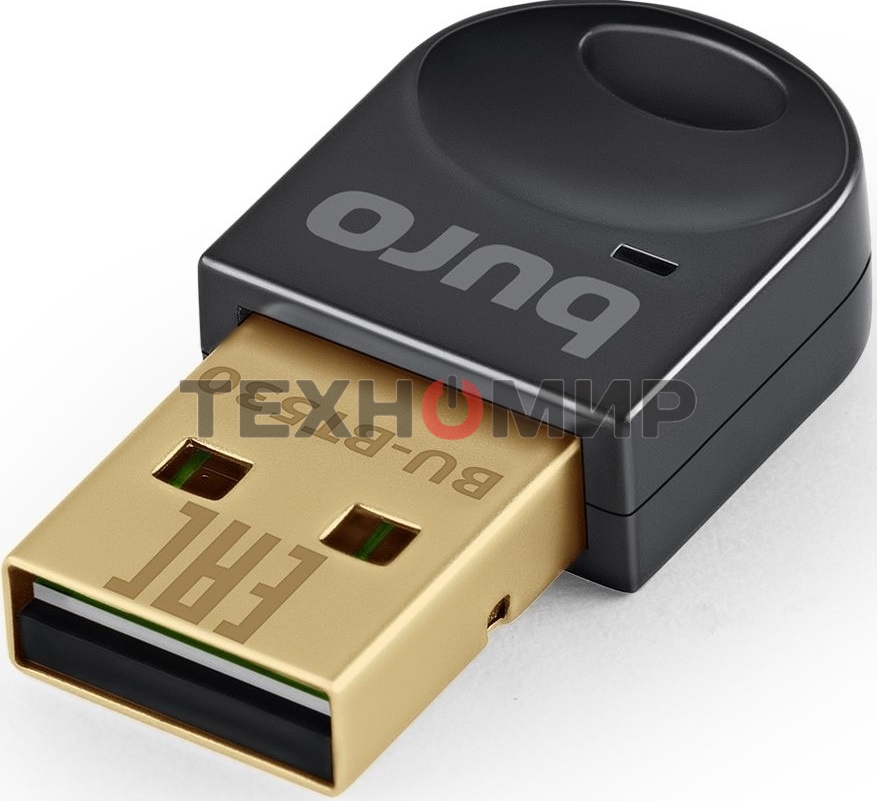 Адаптер USB Buro Bluetooth 5.3+EDR class 1.5 20м черный