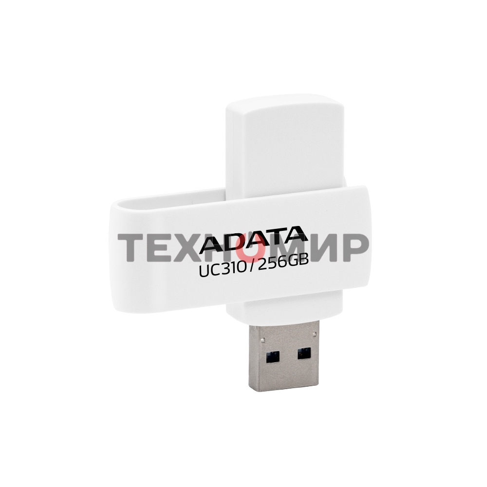 Флешка USB ADATA UC310 (UC310-256G-RWH), 256Gb, USB 3.2 Gen1, R/W 100/30, белый