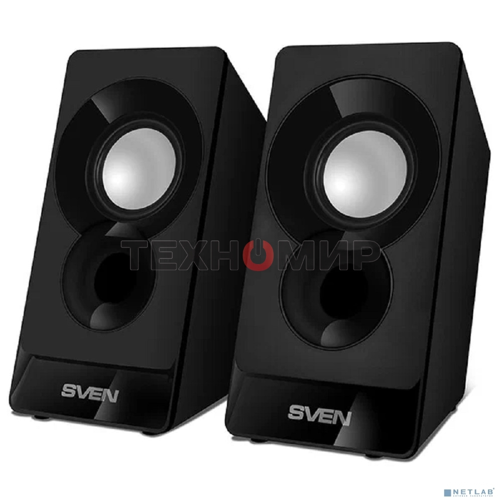 Акустическая система Sven 300 2.0 черный 6Вт
