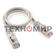 Патч-корд FTP Cablexpert cat.5e, 0.5м, литой, многожильный серый