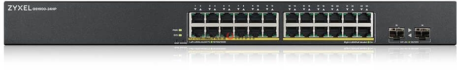 Коммутатор Smart L2 PoE+ Zyxel GS1900-24HPv2, rack 19